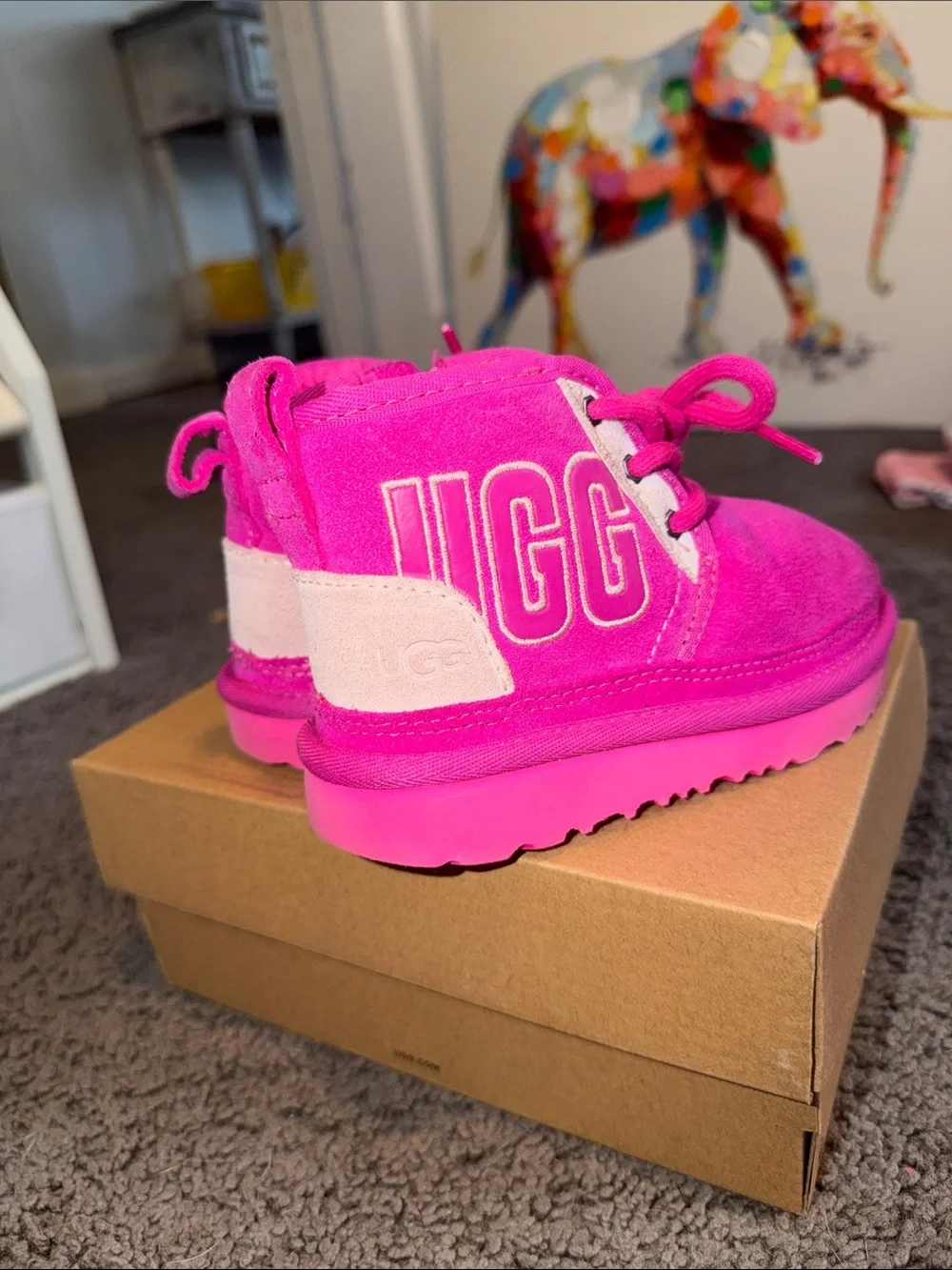 UGG Kids Mini Boot in Hot Pink
